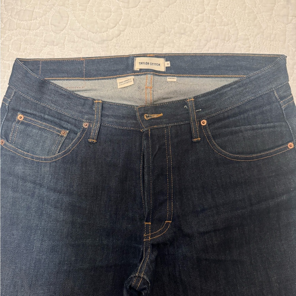 Taylor Stitch Slim Straight Dark Indigo Jeans